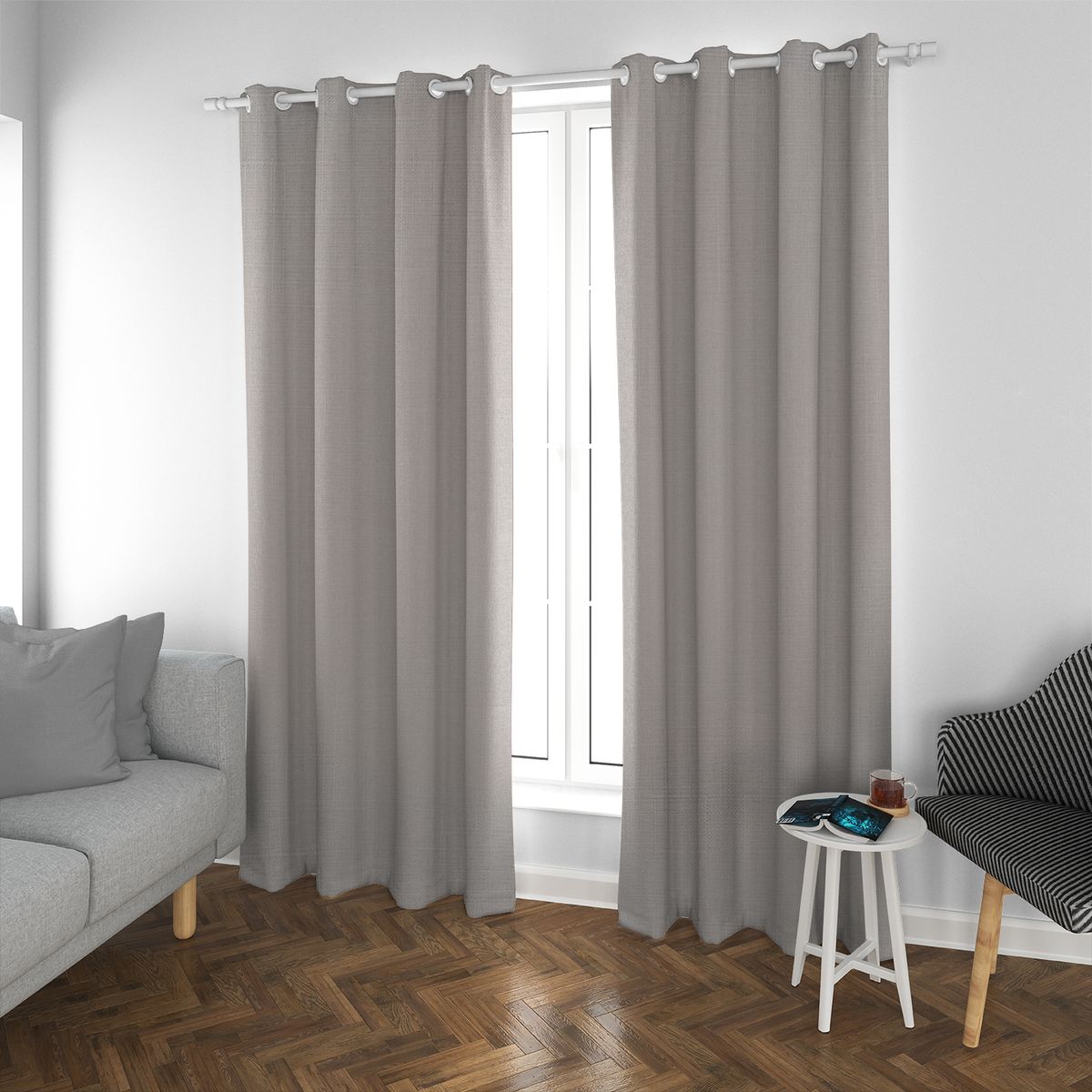ELIZABETH PEPER - Set de Cortinas Blackout 2 Paños de 140 x 220 cm Invierno