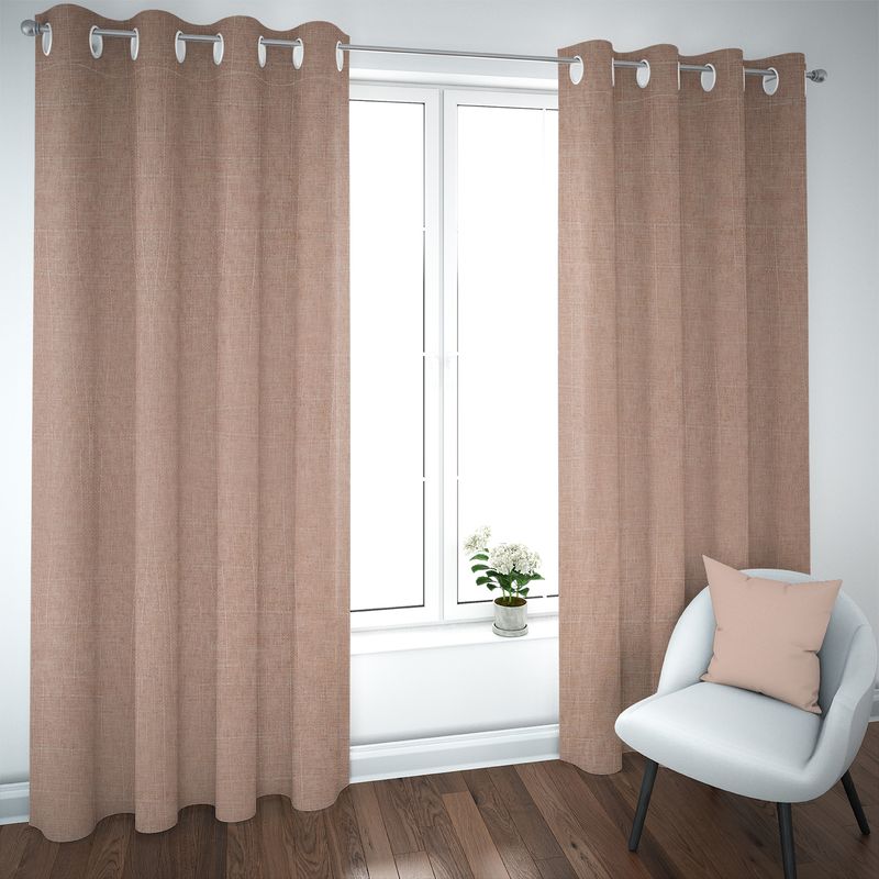 ELIZABETH PEPER - Set de Cortinas Blackout 2 Paños de 140 x 220 cm crema