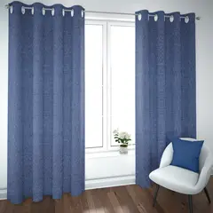 ELIZABETH PEPER - Set de Cortinas Blackout 2 Paños de 140 x 220 cm Azul