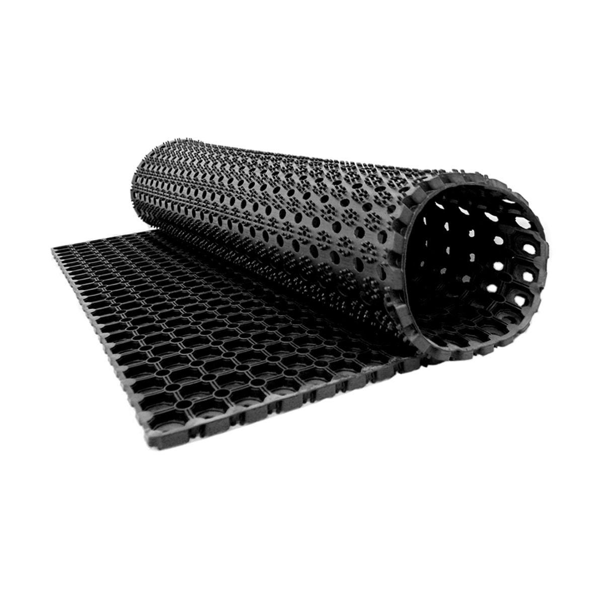 QRUBBER - Piso Antifatiga con Orificios 150cmx100cm x20mm Qrubber