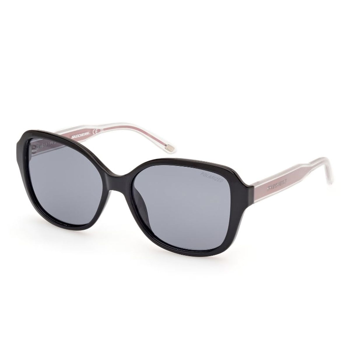 SKECHERS - Lentes de Sol Negro Brillante Polarizados Skechers