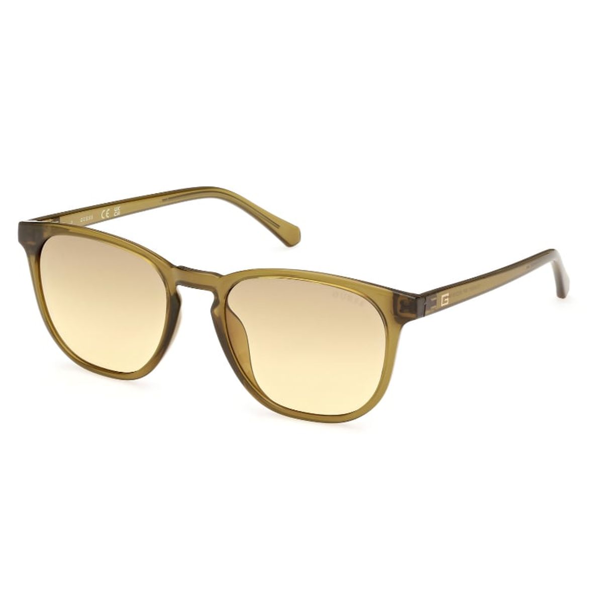 GUESS - Lentes de Sol Verde Oscuro Transparente Degradé Guess