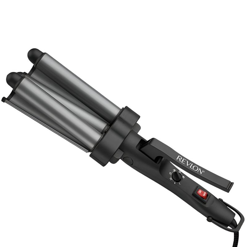 REVLON - Ondulador de Cabello Revlon Jumbo Turmaline & Ceramic RV084L - Negro