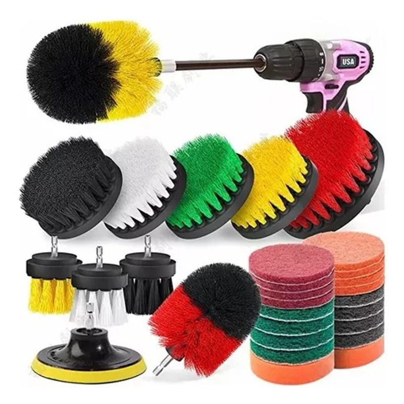 GENERICO - Set 30 Piezas Cepillos De Limpieza Para Taladro Eléctrico 262515