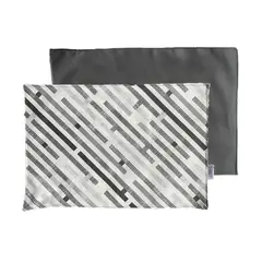 ELIZABETH PEPER - Individuales De Tela Reversibles Mandalas Negro 6 unidades