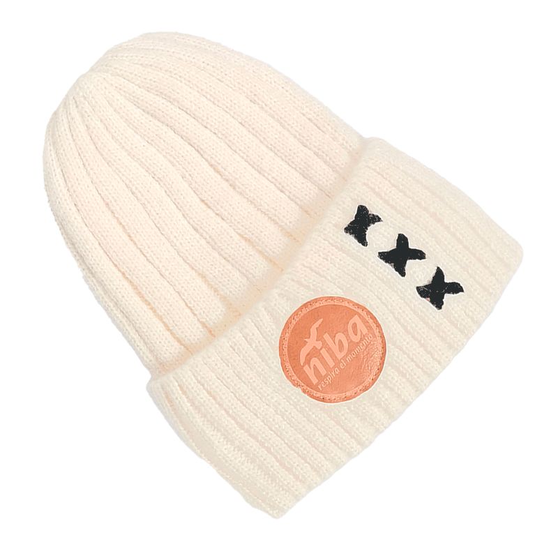 NIBA - Gorro Lana Añintunes Beige Niba