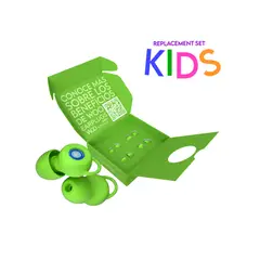 WOO EARPLUGS - Connect Kids - Tapones Oídos Niños Estudio 16db - Verde