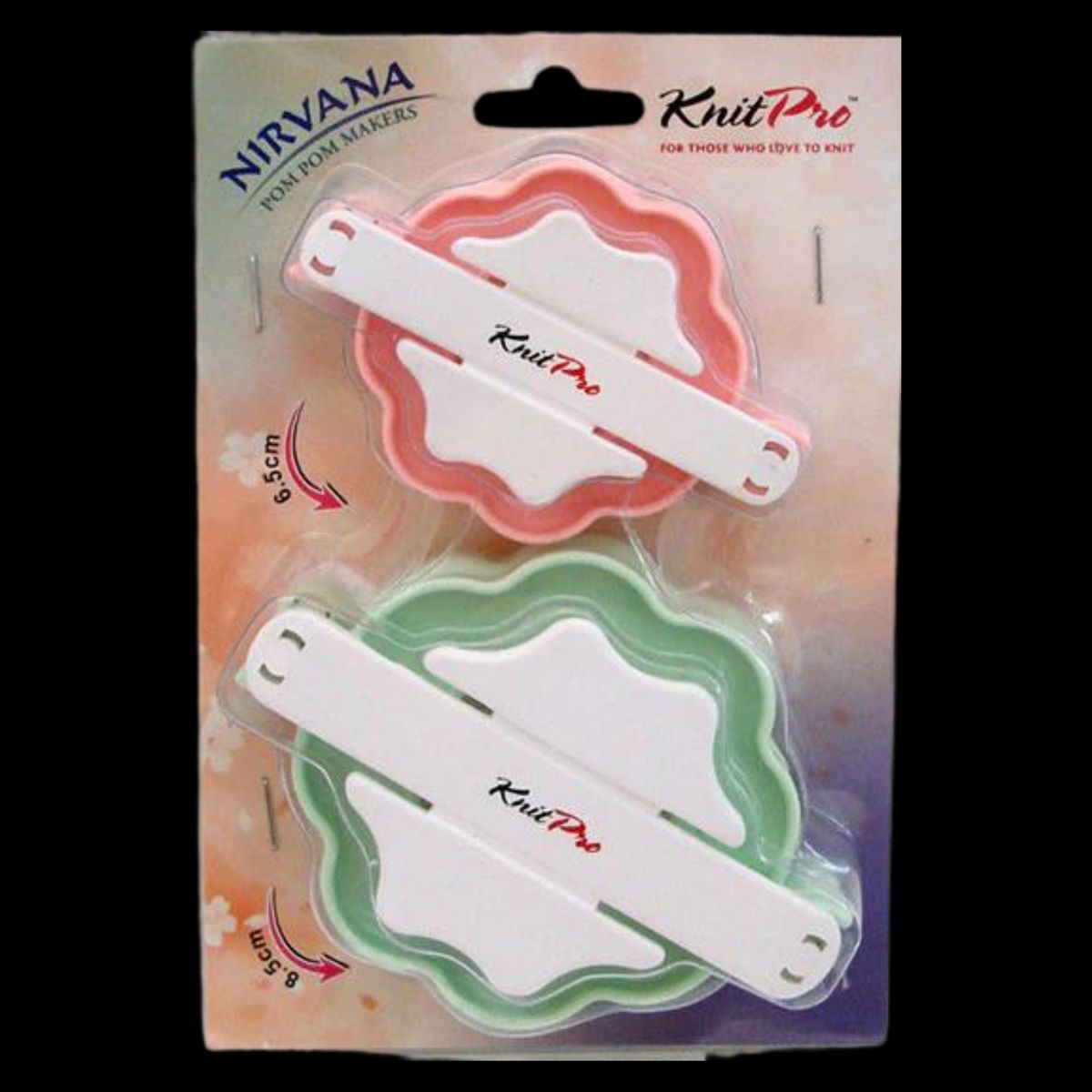 GENERICO - Pomponeras KnitPro Nirvana 6.5 y 8.5cm