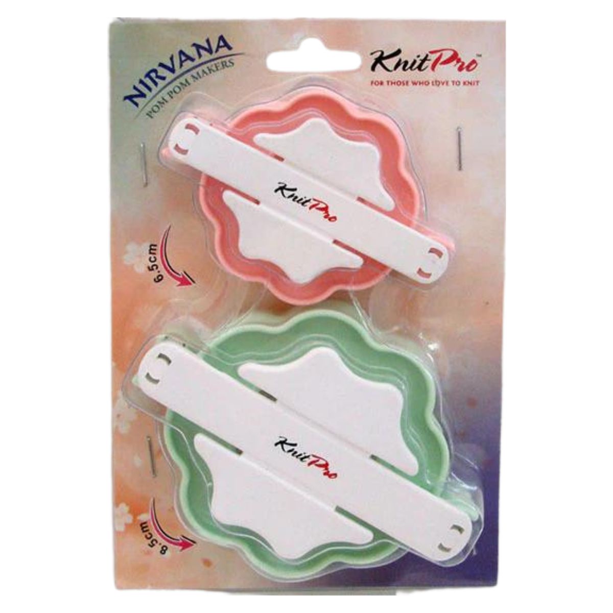 GENERICO - Pomponeras KnitPro Nirvana 6.5 y 8.5cm