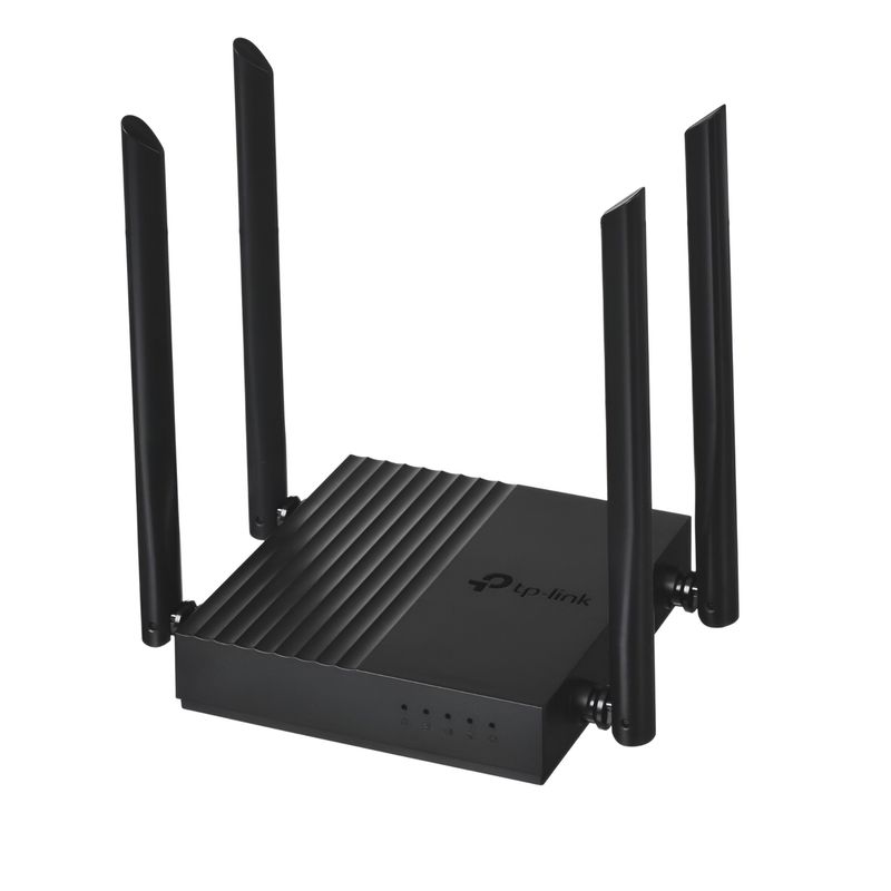 TP LINK - Router TP-Link Archer C64 AC1200 Gigabit Dual Band MU-Mimo - Negro