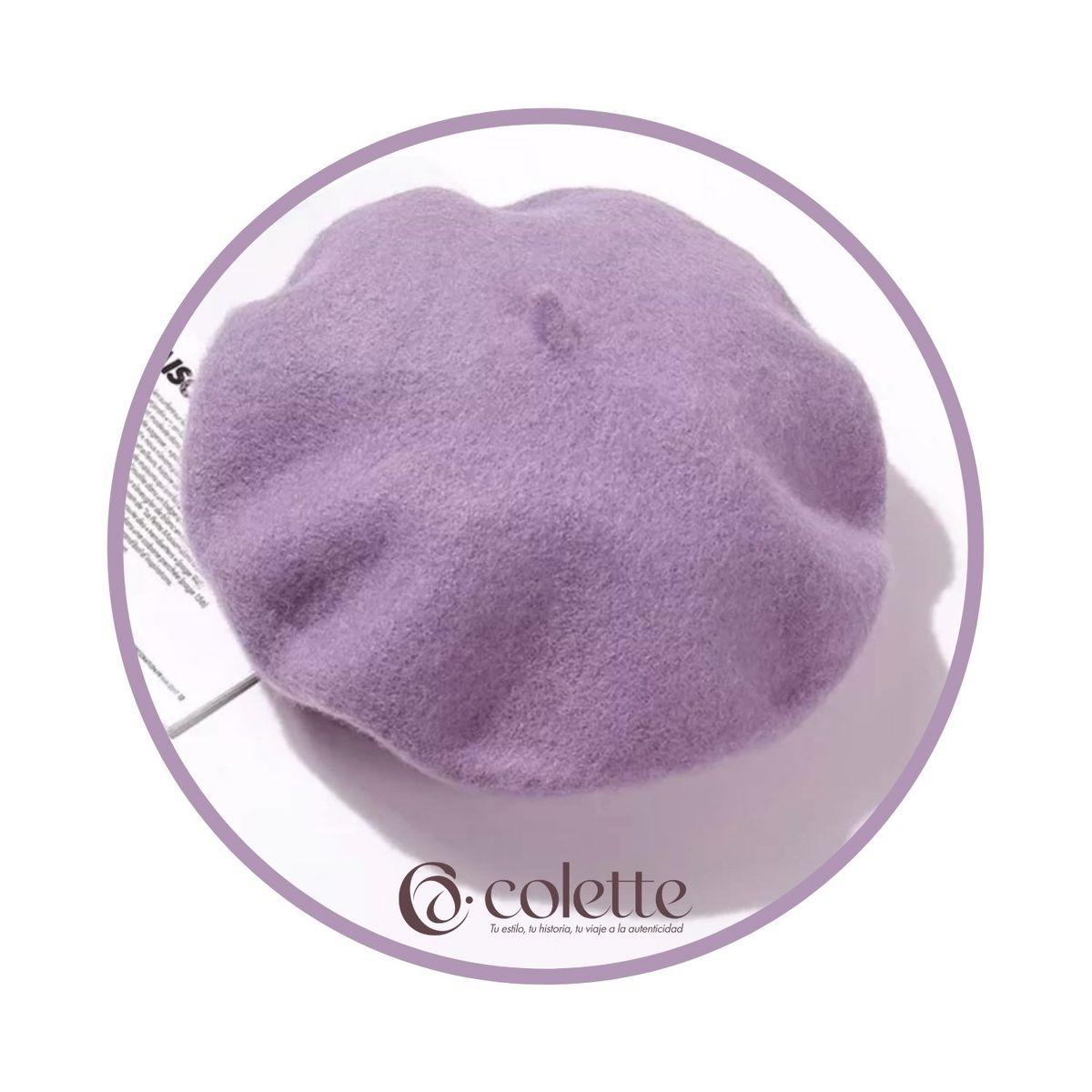 COLETTE - Boina Francesa Parisina Modelo Classic Beret