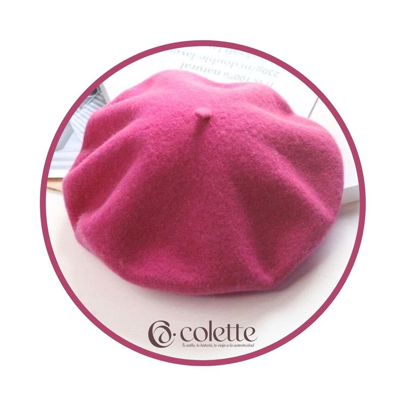 COLETTE - Boina Francesa Parisina de Paño Elegante Fina