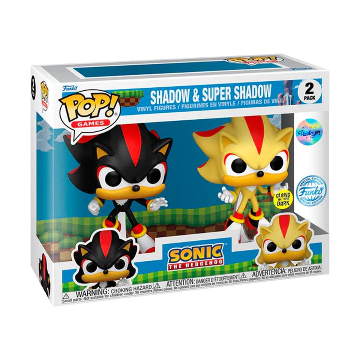 FUNKO - Funko Pop Sonic Pack Shadow y Super Shadow