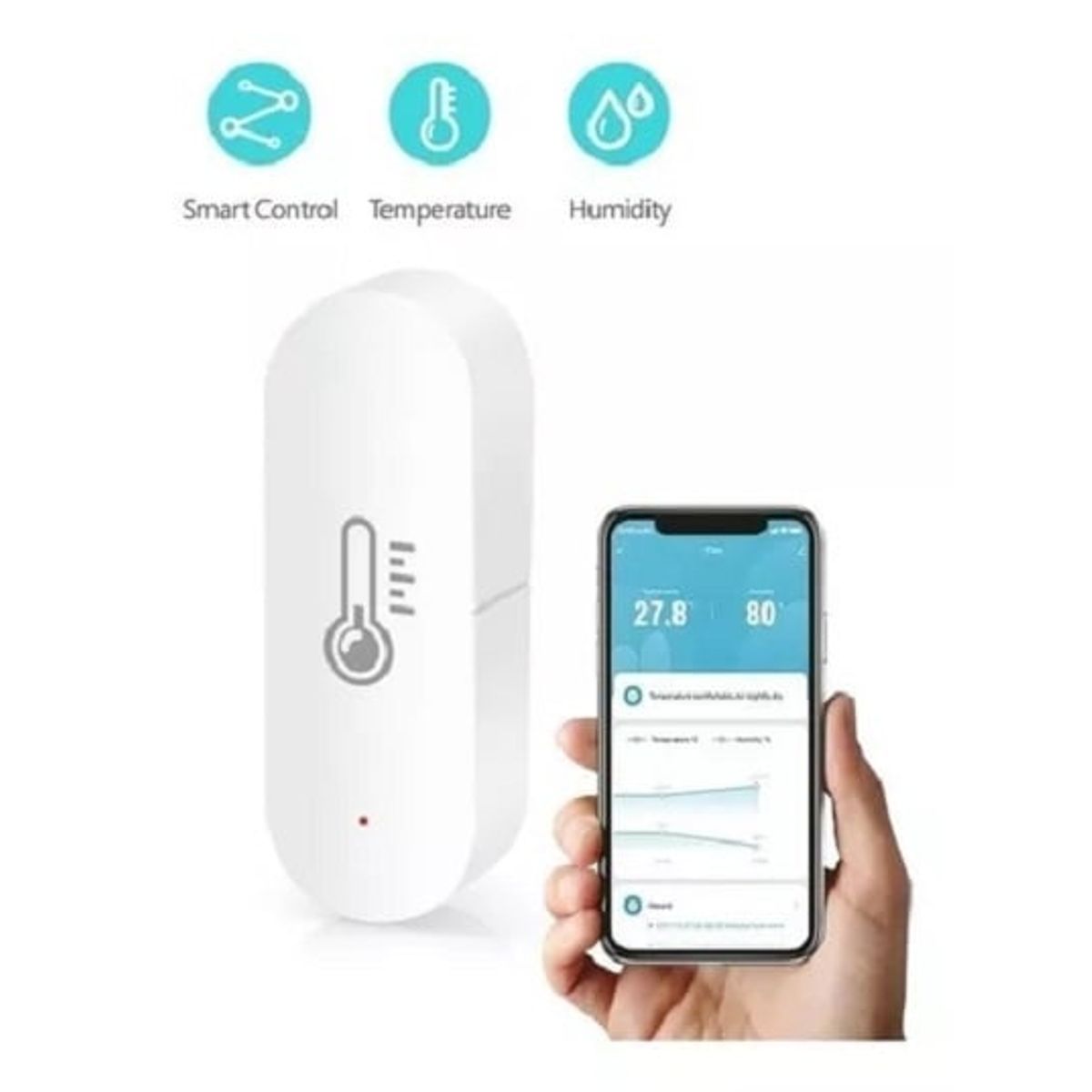 GENERICO - Sensor De Temperatura Y Humedad Domotica Tuya Smart