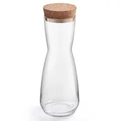ROYAL LEERDAM - Jarra De Vidrio Decantador De Vino Con Tapa Corcho 1 Litro.