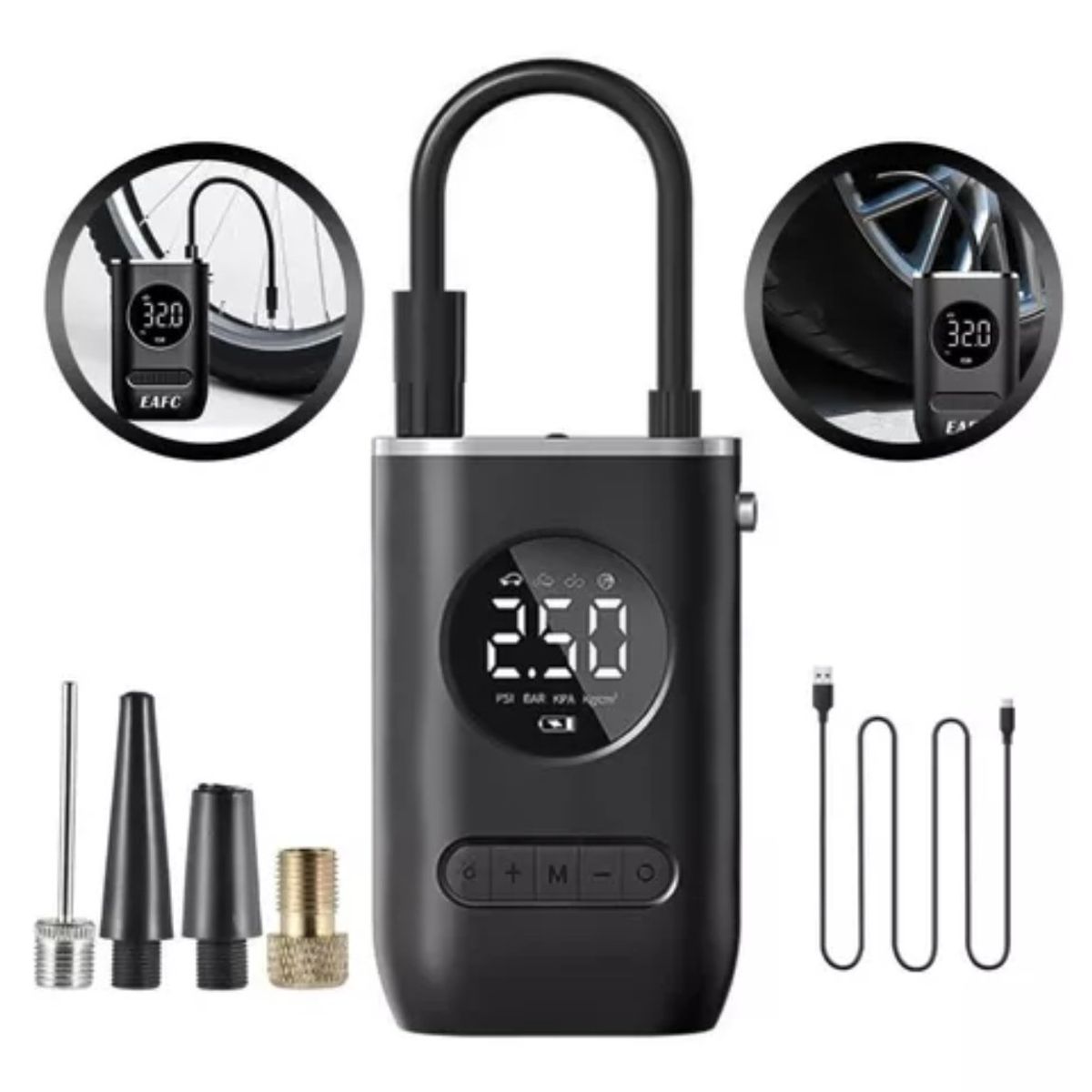 OEM - Inflador Eléctrico Compresor Portátil Auto Moto Pelota