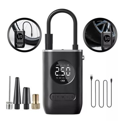 Imagen 2 del producto Inflador Eléctrico Compresor Portátil Auto Moto Pelota.