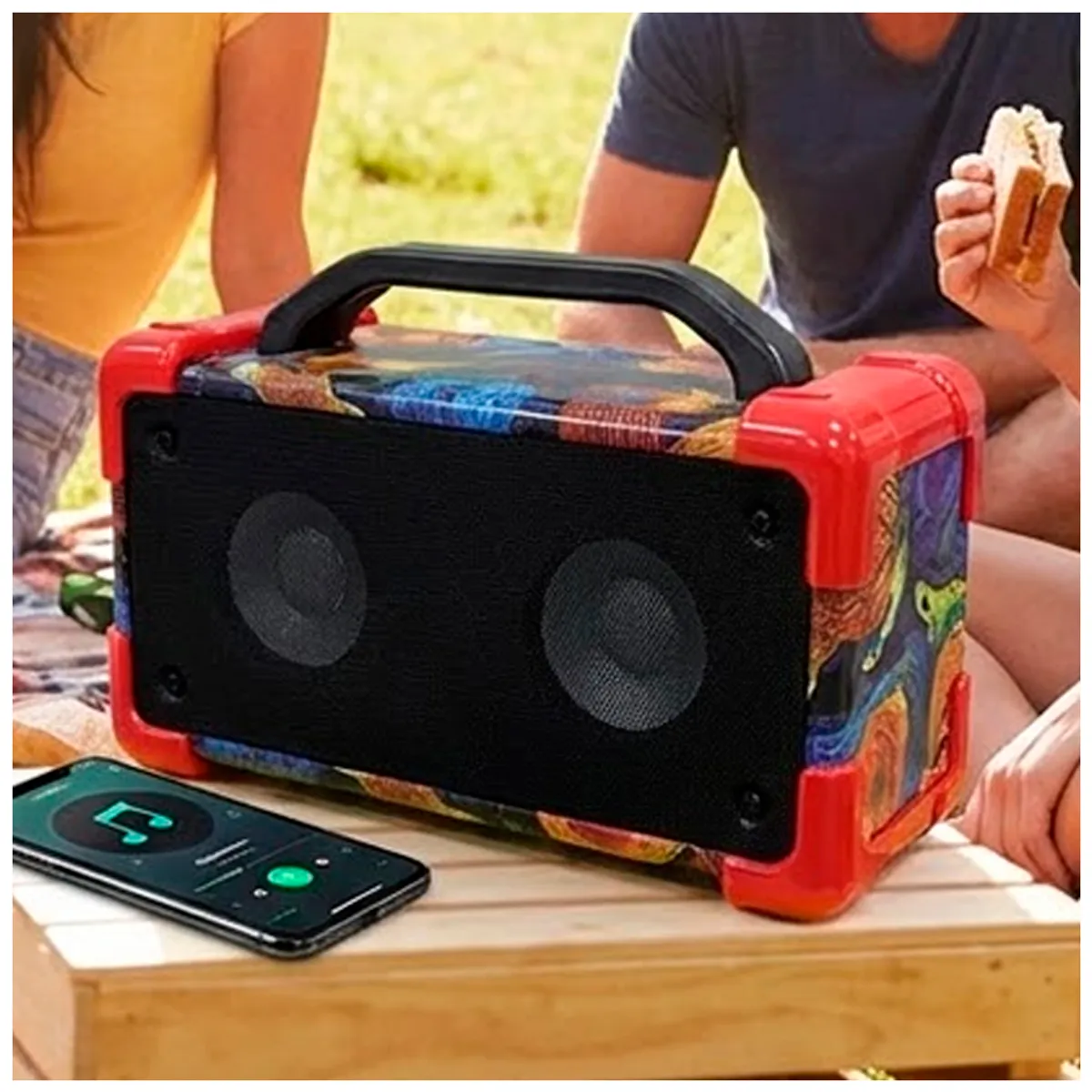 BOCCINI - PARLANTE BLUETOOTH 3 RECARGABLE ROJO