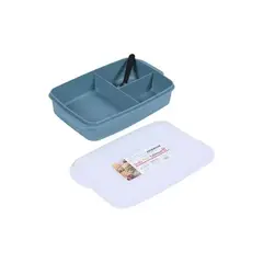 GENERICO - Taper De 3 Divisiones Plastico Para Comida Fuente