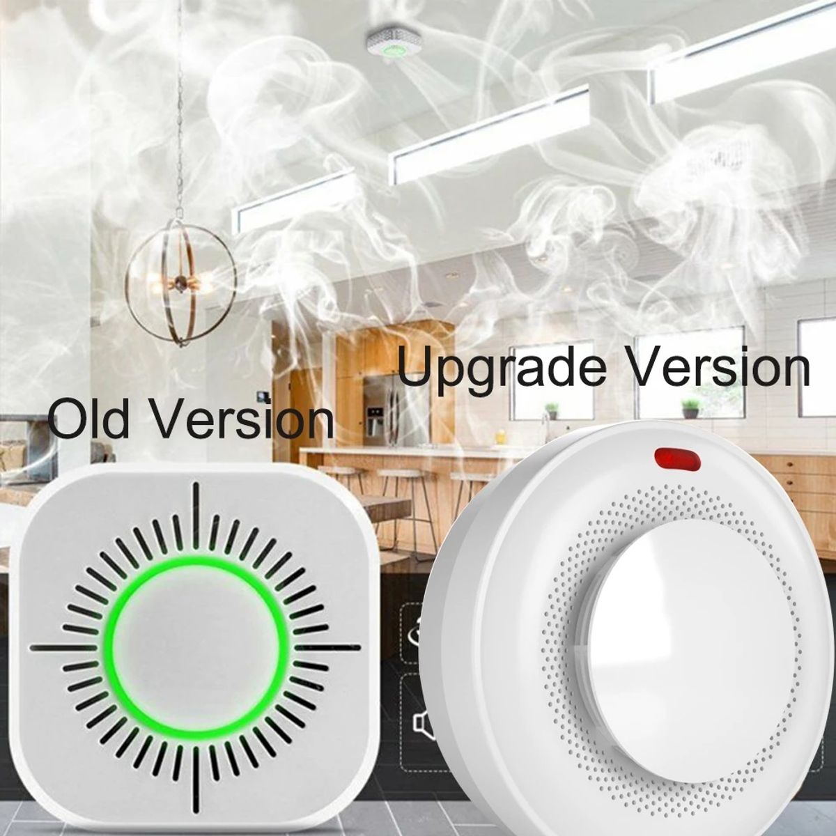 GENERICO - Sensor de Humo con Sirena 85db EWelink RF433