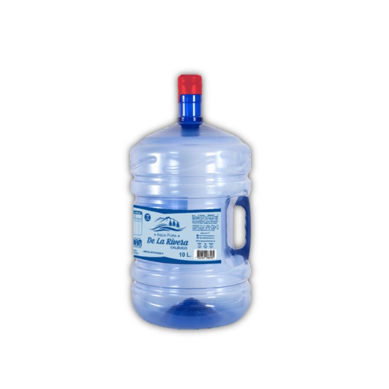 AGUA PURA DE LA RIVERA - Bidón PET con recarga de agua pura De La Rivera 10L