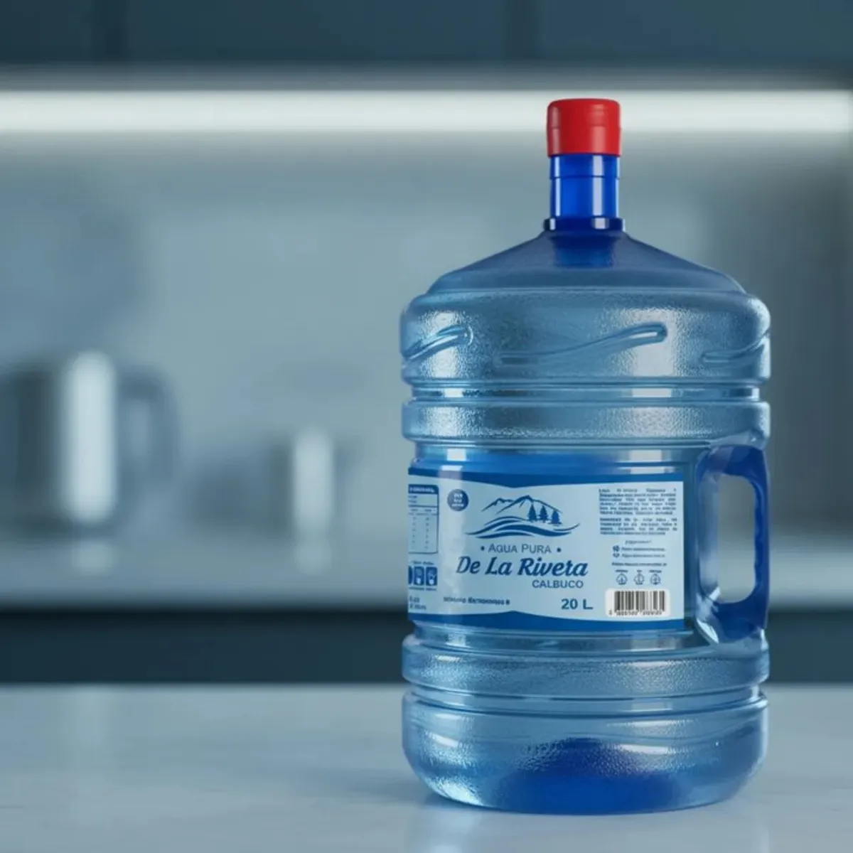 AGUA PURA DE LA RIVERA - Bidón PET con recarga de agua pura De La Rivera 20L