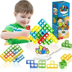 TETRA - Juego Rompecabezas Equilibrio Bloques Tetris 48 Pcs