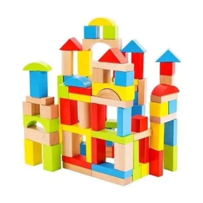 JUEGOS MAGICOS - Juego Didáctico Bloques De Construcción Madera Niños