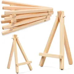 KUANGYE - Set 12 Mini Pantalla De Caballete De Madera Para Pintura