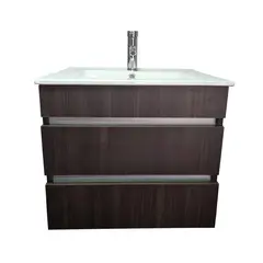 MODERN SPACE - Vanitorio Delux Aereo 60x47 Cafe Completo