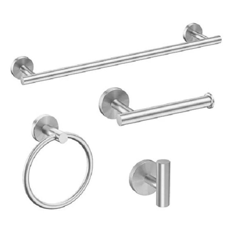 GENERICO - Set De 6 Accesorios De Baño Acero Inoxidable Toallero 301032