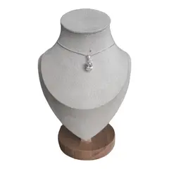 GENERICO - Collar circon ovalado 1 cm de plata s925