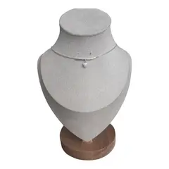 GENERICO - Collar barra con colgante cerrazón y circones de plata s925