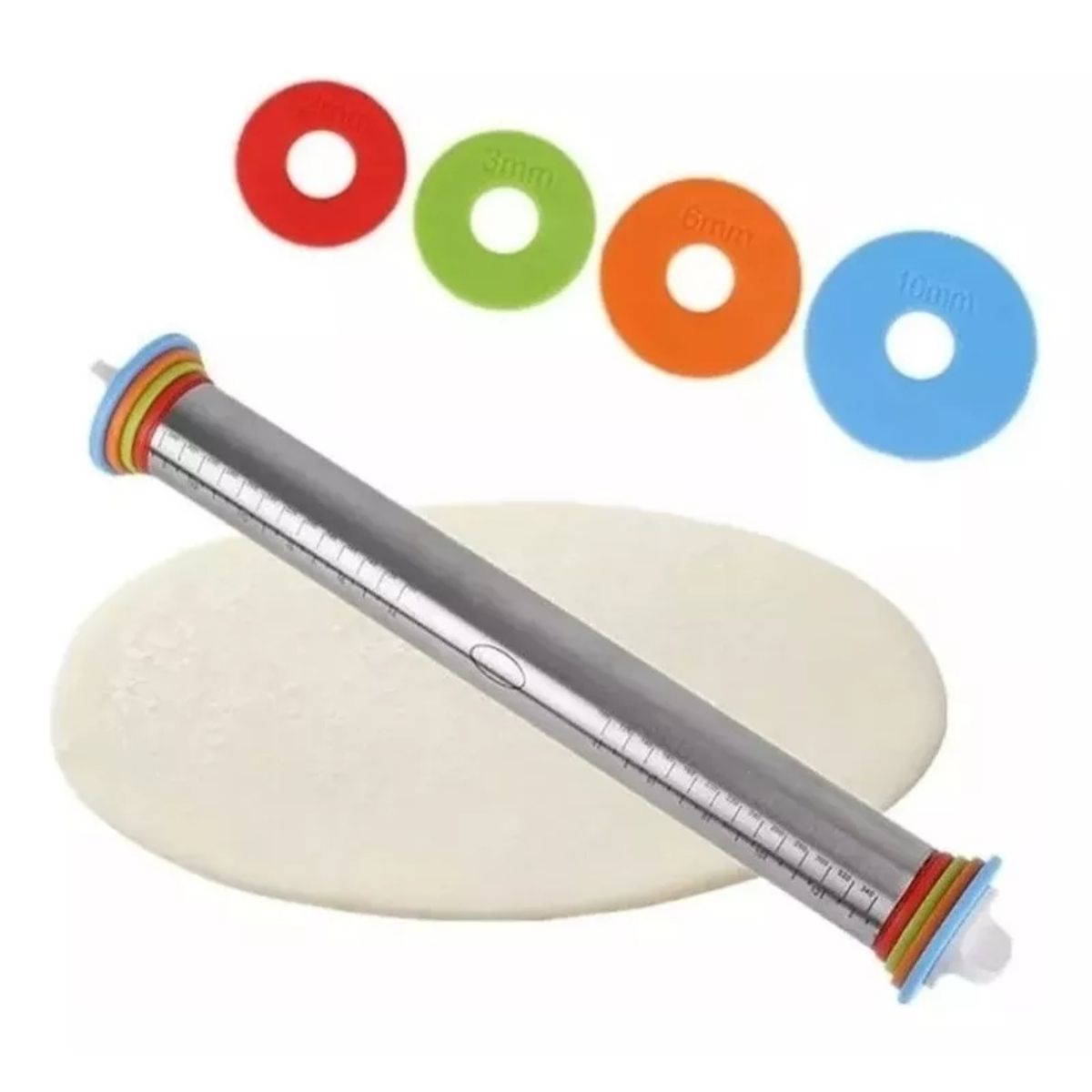 GENERICO - Uslero Rodillo Fondant Pizzas Galletas Regulable Repostería