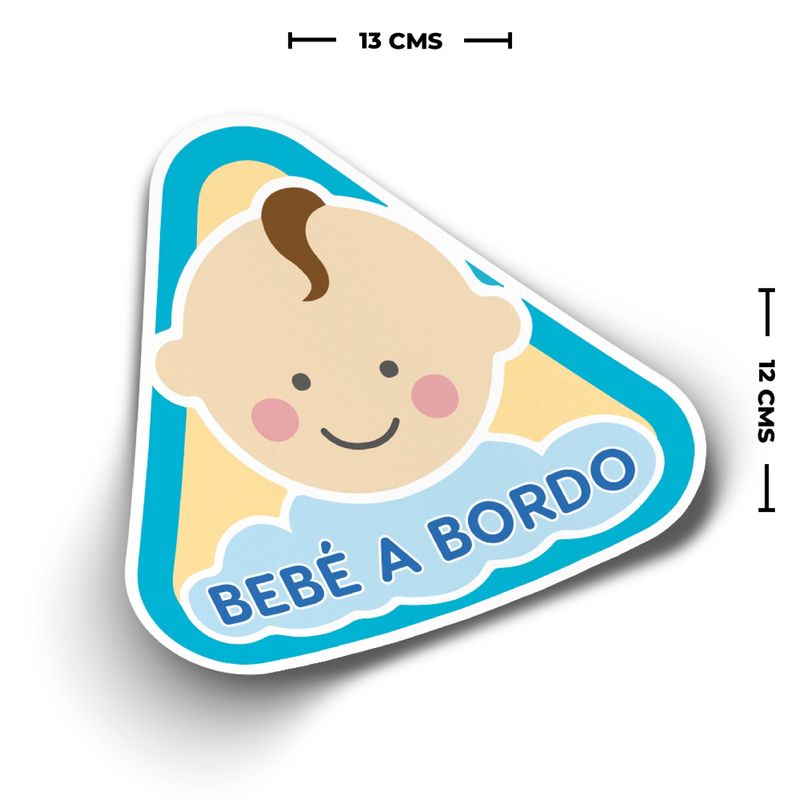 GENERICO - Bebe A Bordo Nube Sticker Letrero Vinil Adhesivo Auto 13cm