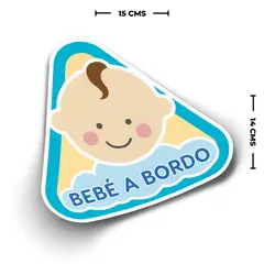 GENERICO - Bebe A Bordo Nube Sticker Letrero Vinil Adhesivo Auto 15cm