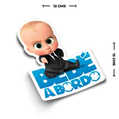 GENERICO - Bebe A Bordo Baby Boss Sticker Vinil Adhesivo Auto 15cm Ext
