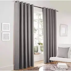 HAPPY LIVING - Pack X2 Cortinas Blackout Térmica Living Dormitorio 140x240 GRIS