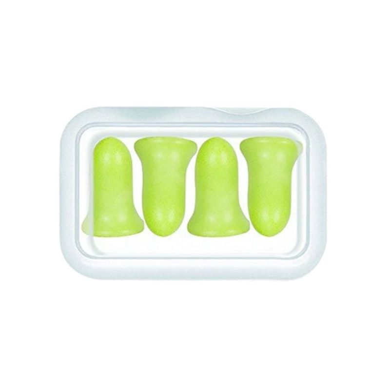 GENERICO - 2 Pares Tapones Oidos Aislar Ruido Memory Foam Para Niños Verde