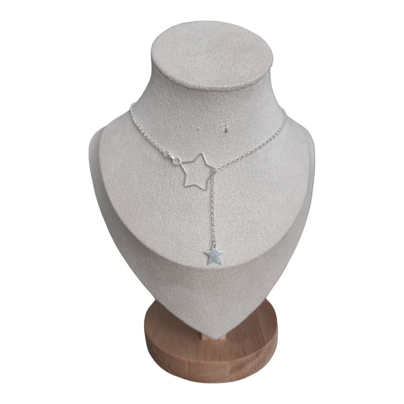 GENERICO - collar corbatero estrella de plata s925