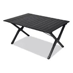 GENERICO - Mesa Multiuso Plegable Portatil Camping Viaje 90*60cm 262492 negro