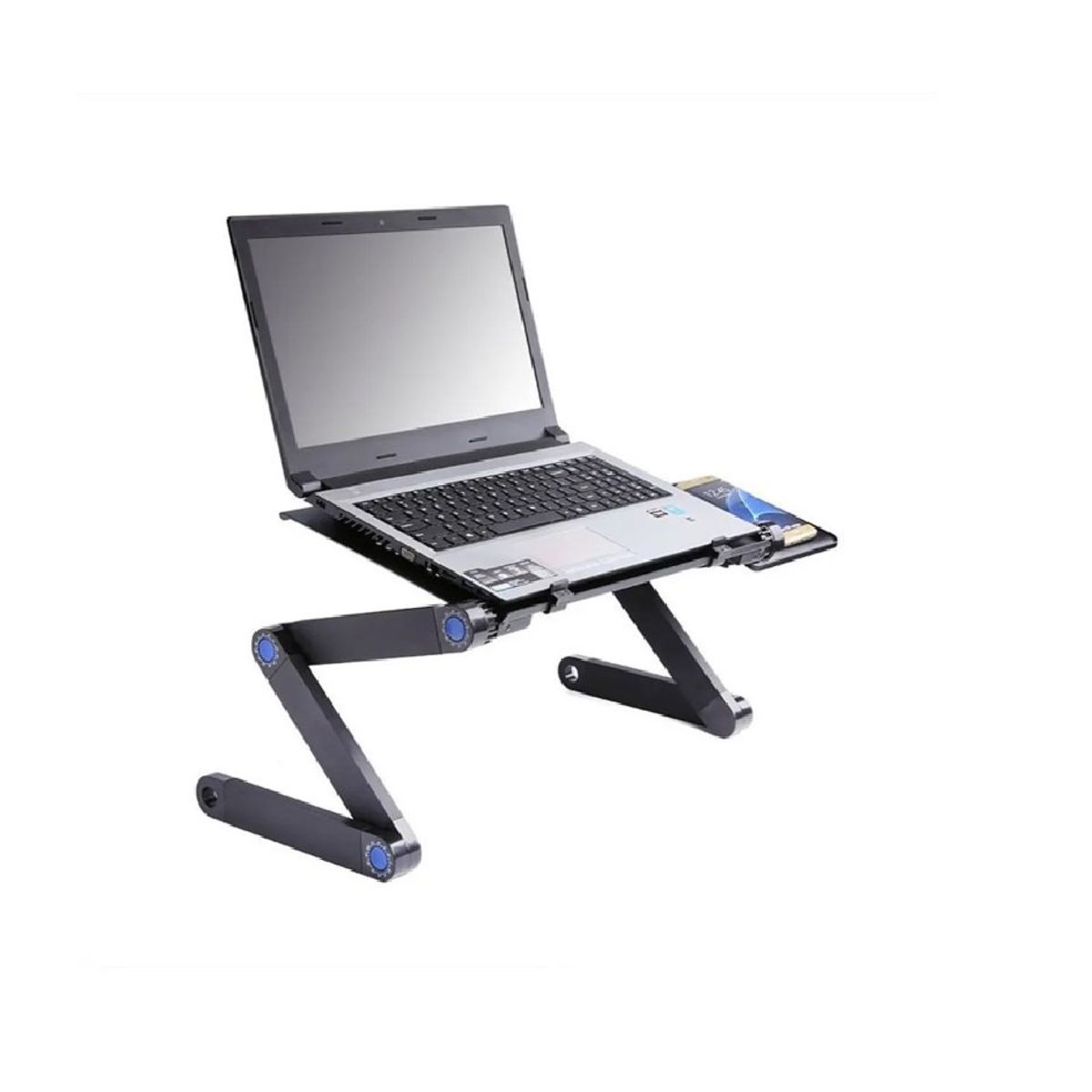 GENERICO - Mesa Para Cama Notebook Portátil Plegable 2 Ventiladores Black