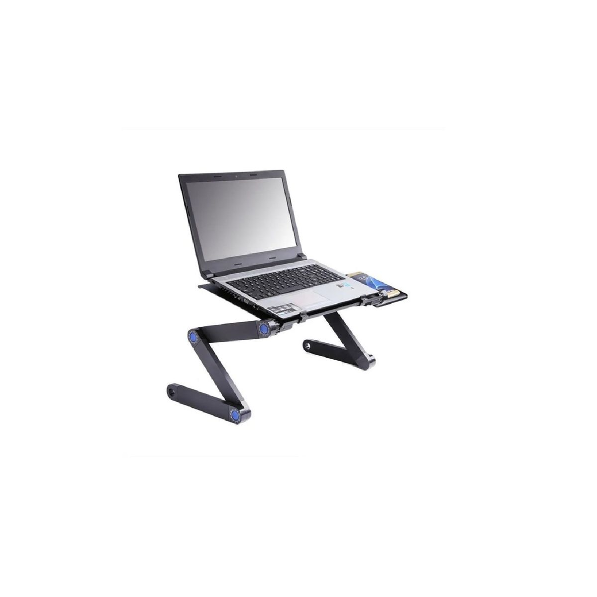 GENERICO - Mesa Para Cama Notebook Portátil Plegable 2 Ventiladores Black