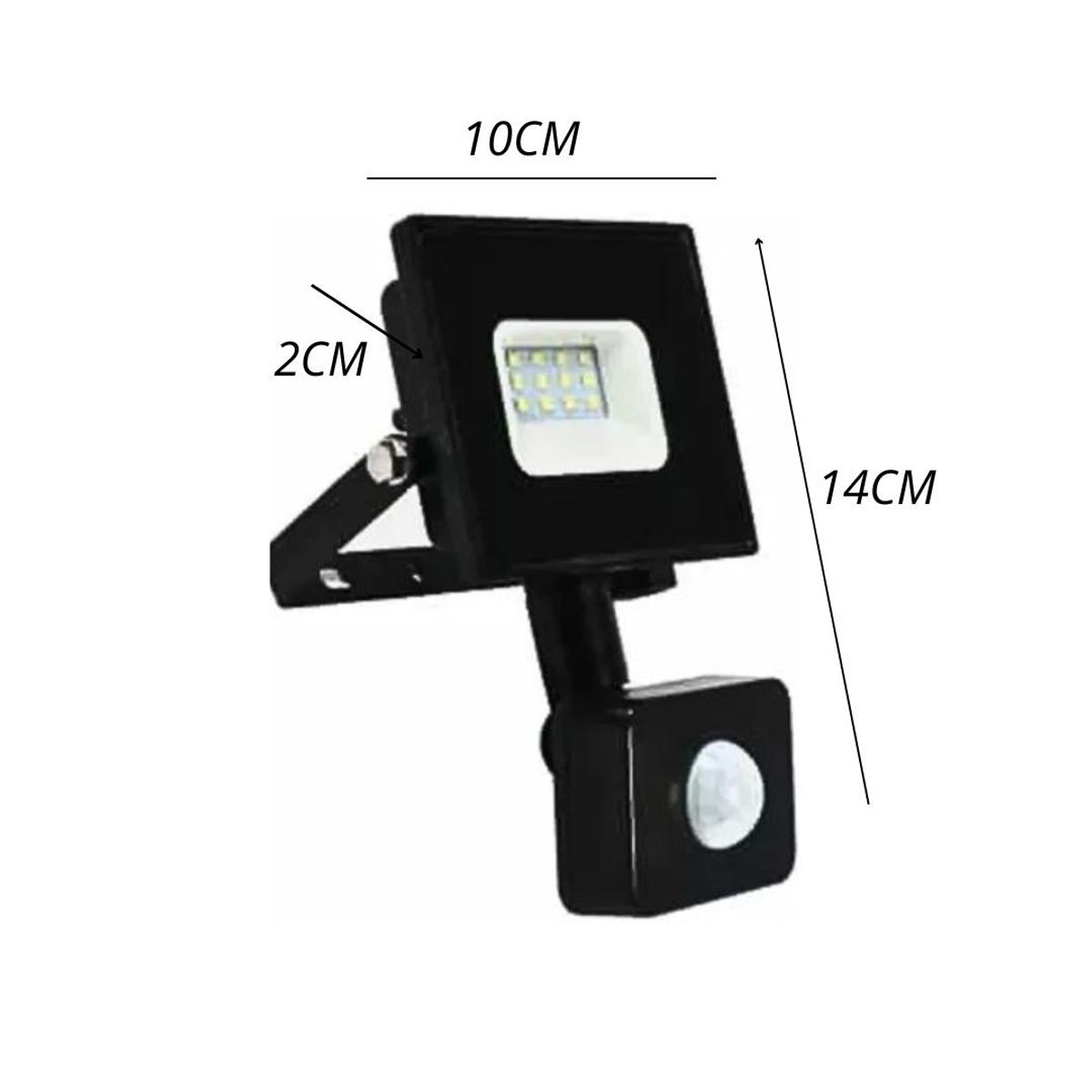 WANT - Pack 2 Foco Proyector De Área SMD Street Con Sensor 10W