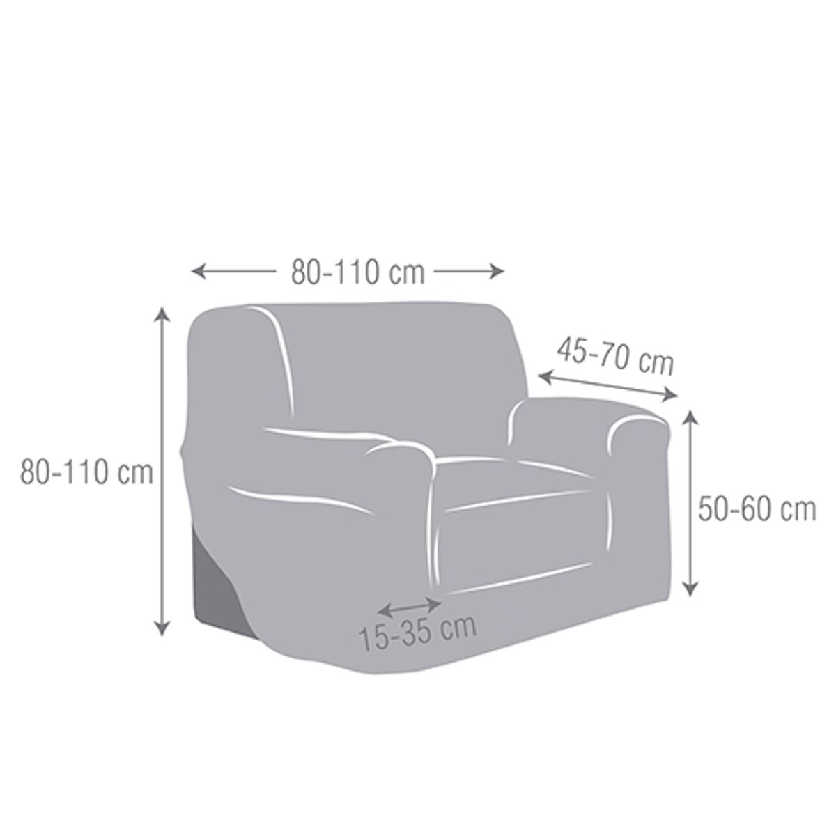 GENERICO - funda de sillon 1 cuerpo spandex