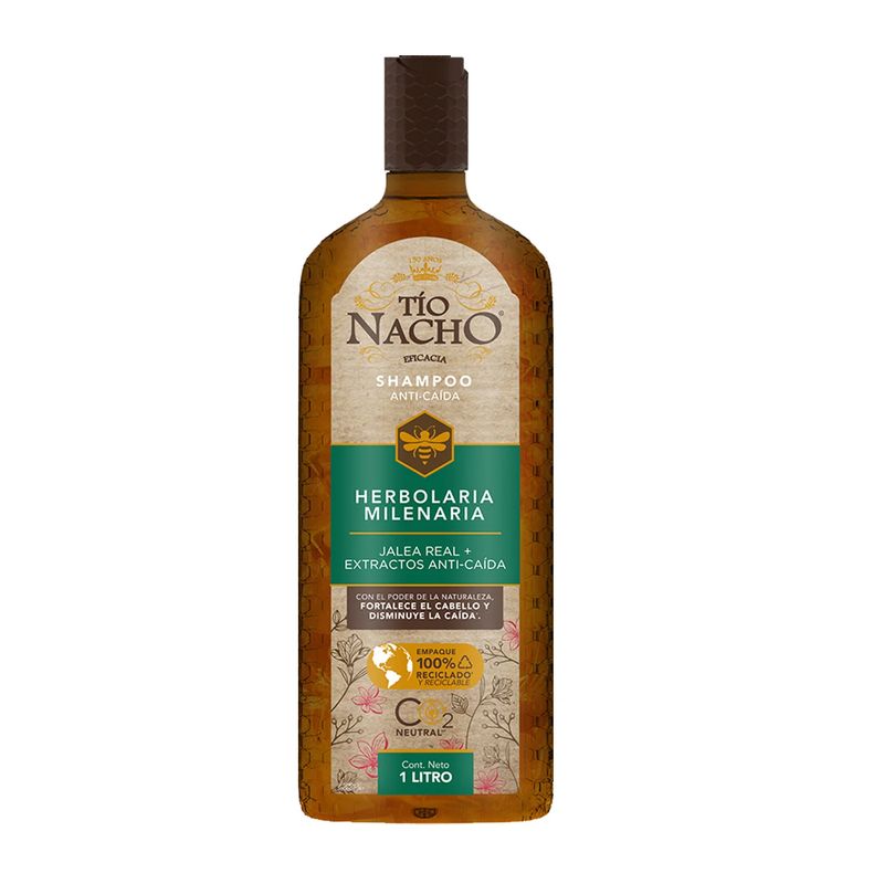 TIO NACHO - Shampoo Tío Nacho Herbolaria Milenaria Con Jalea Real 1 Litro