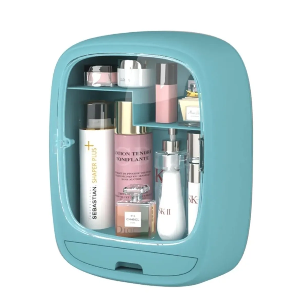 GENERICO - Cosmetiquero Caja Organizador De Cosméticos Rosado