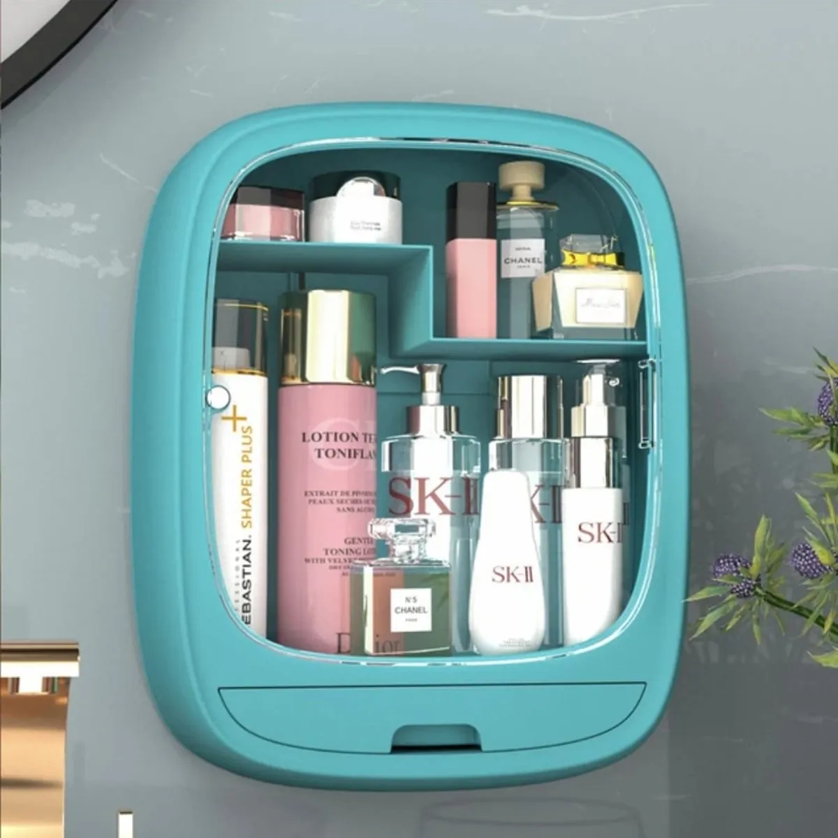 GENERICO - Cosmetiquero Caja Organizador De Cosméticos Rosado