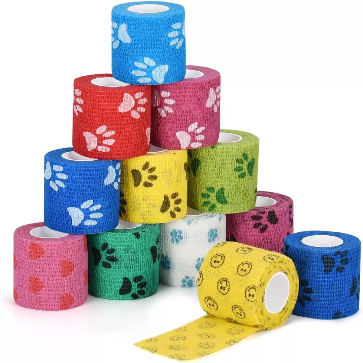 KUANGYE - Vendas Autoadherentes 5cmx45metros Venda Surtido Pack 12x