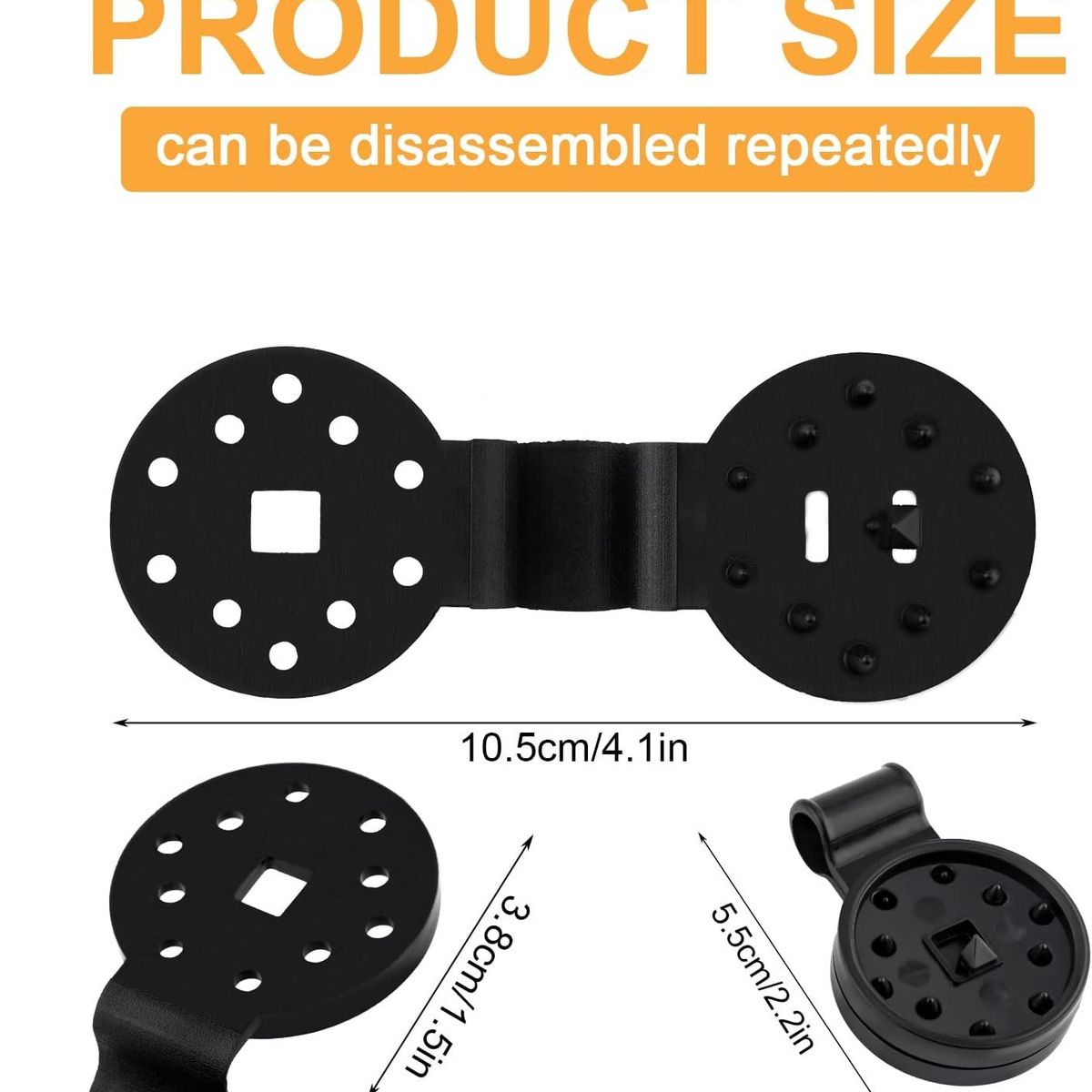 KUANGYE - 6 Gancho Clip Para Fijación Lona Toldo Mallas Carpa Camping